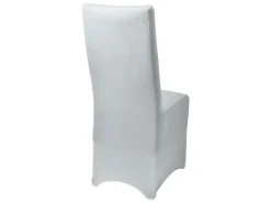 Beautissu Leona Stuhlhusse 95x45cm Weiß Stretch Bankett
