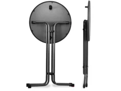 Beautissu Sylt Stehtisch Ø 70 cm Grau