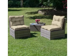 Beautissu Xluna Loungekissen Rücken 60x40x12cm Natur