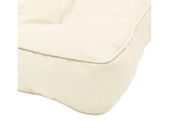 Beautissu Xluna Loungekissen Sitz 60x60x10cm Natur