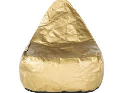 Beliani Sitzsack DROP Gold 75x63x73