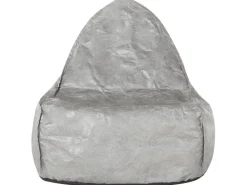 Beliani Sitzsack DROP Hellgrau 75x63x73