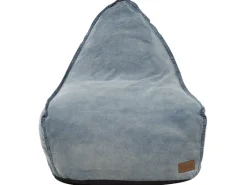 Beliani Sitzsack DROP Hellblau 75x63x73