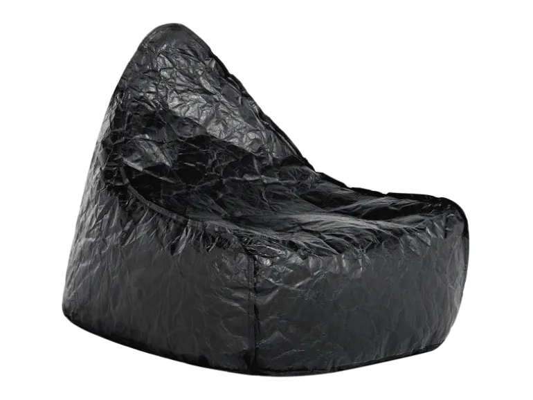 Beliani Sitzsack DROP Schwarz 75x63x73