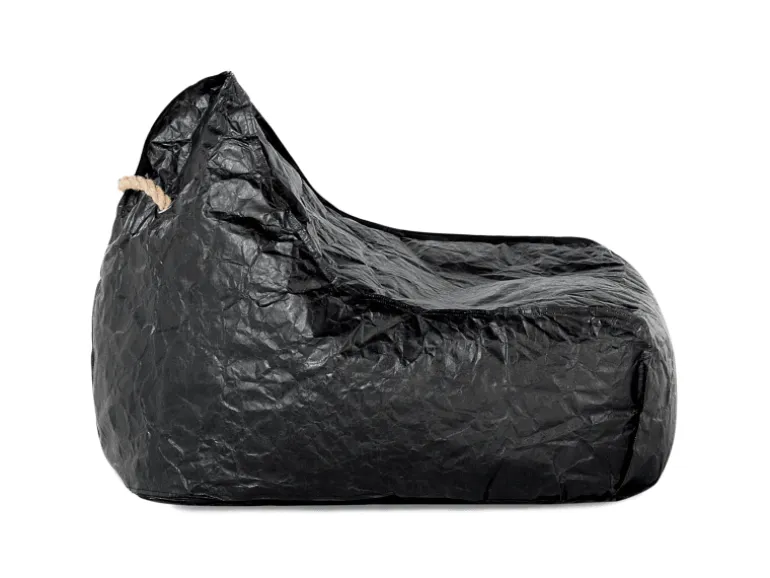 Beliani Sitzsack DROP Schwarz 75x63x73