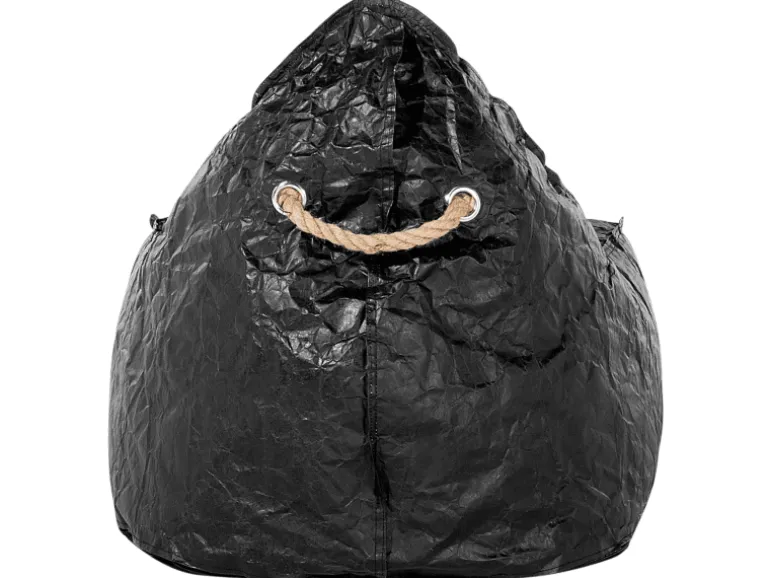Beliani Sitzsack DROP Schwarz 75x63x73