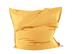 Beliani Sitzsack FUZZY Gelb 180x230x20