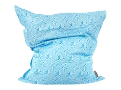 Beliani Sitzsack FUZZY Hellblau 140x180x20