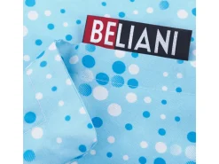 Beliani Sitzsack FUZZY Hellblau 140x180x20
