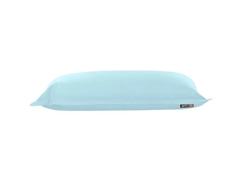 Beliani Sitzsack FUZZY Hellblau 140x180x20