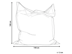 Beliani Sitzsack FUZZY Limettengrün 140x180x20