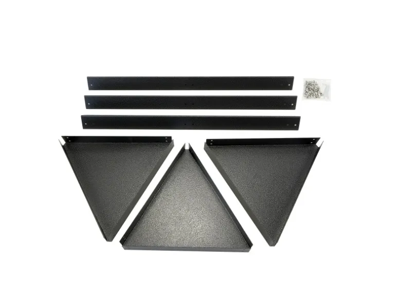 Bellissa Pflanzregal Triangolo Dreieckig Anthrazit-Metallic 71cm x 35cm x 35cm