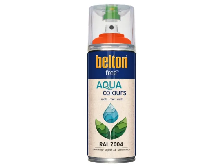 Belton Free AQUAcolours Buntlack RAL 2004 Reinorange mat 400 ml