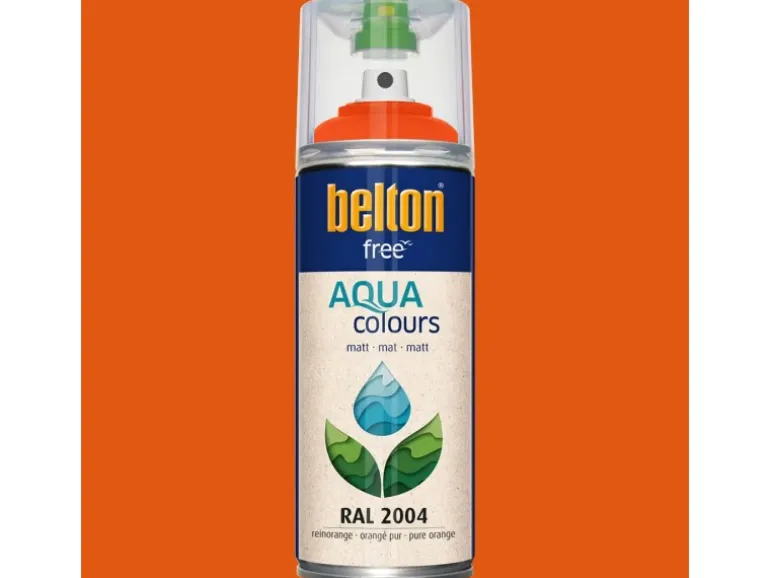 Belton Free AQUAcolours Buntlack RAL 2004 Reinorange mat 400 ml