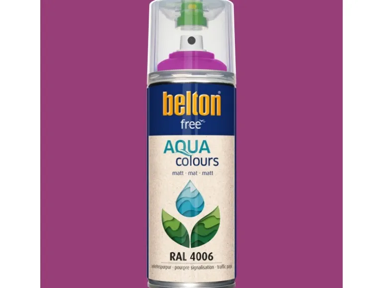Belton Free AQUAcolours Buntlack RAL 4006 Verkehrspurpur matt 400 ml