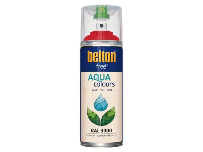Belton Free AQUAcolours Buntlack RAL 3000 Feuerrot matt 400 ml