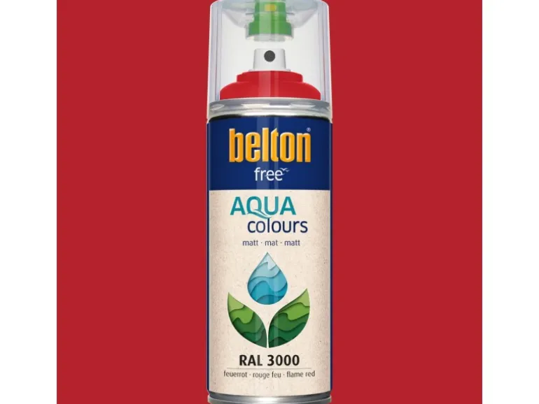 Belton Free AQUAcolours Buntlack RAL 3000 Feuerrot matt 400 ml