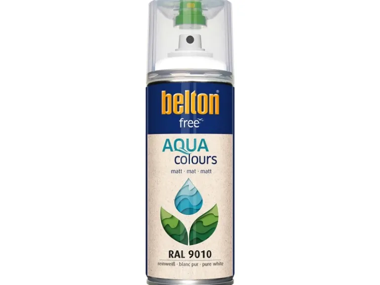 Belton Free AQUAcolours Buntlack RAL 9010 Reinweiß matt 400 ml