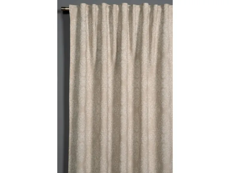 Bennetti Schal mit Gardinenband Beige 140 x 245 cm