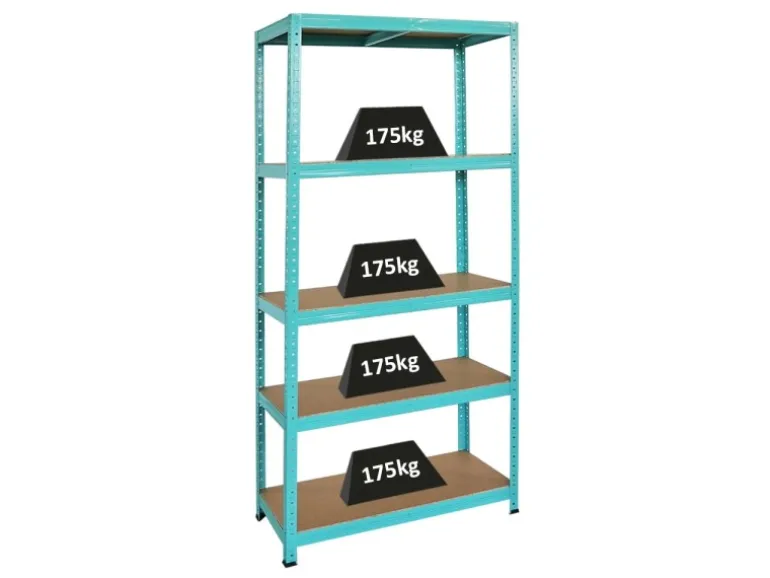 BERLINLODGE Wohnregal GREEN HULK HxBxT 180x90x40cm Fachlast 175kg 5 Ebenen