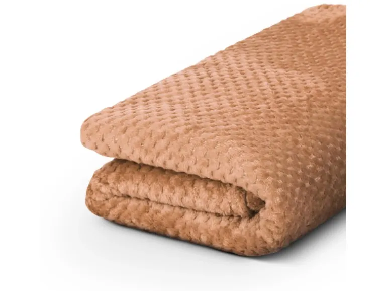 Bestgoodies Kuscheldecke 150 x 200 cm Cashmere Soft Touch Popcorn Caramel