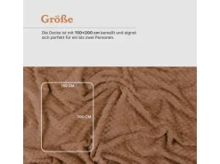 Bestgoodies Kuscheldecke 150 x 200 cm Cashmere Soft Touch Popcorn Caramel