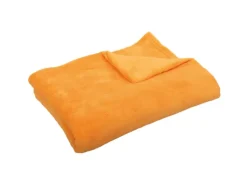 Bestgoodies Mikrofaser Decke Orange Apricot 210 x 280 cm