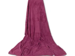 Bestgoodies Mikrofaser Decke Altrose Pflaume 210 x 280 cm