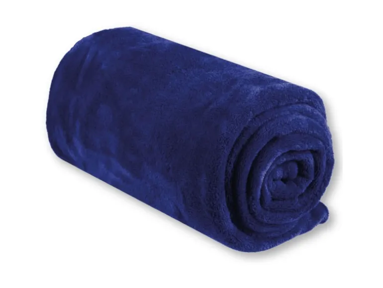 Bestgoodies Mikrofaser Decke Blau Mittelblau 80 x 120 cm