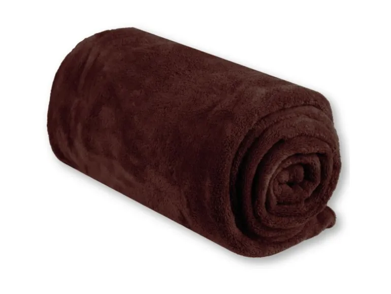 Bestgoodies Mikrofaser Decke Braun Schokobraun 220 x 240 cm