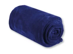 Bestgoodies Mikrofaser Decke Blau Mittelblau 70 x 100 cm