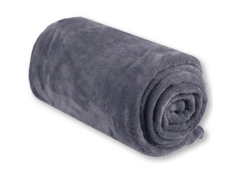 Bestgoodies Mikrofaser Decke Anthrazit 220 x 240 cm