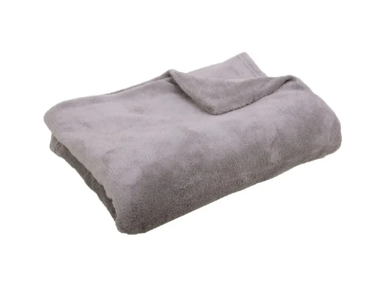 Bestgoodies Mikrofaser Decke Hellgrau 150 x 200 cm