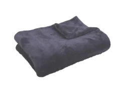 Bestgoodies Mikrofaser Decke Anthrazit 60 x 80 cm