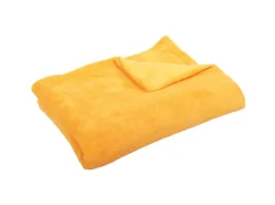 Bestgoodies Mikrofaser Decke Hellorange Marigold 70 x 100 cm