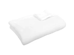 Bestgoodies Mikrofaser Decke Weiß Champagner 220 x 240 cm