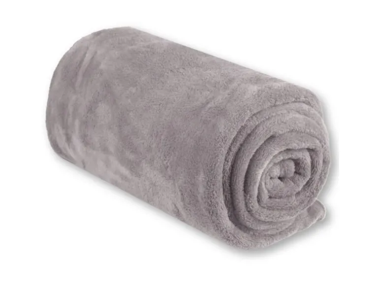 Bestgoodies Mikrofaser Decke Hellgrau 130 x 170 cm