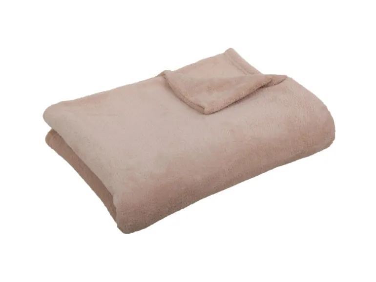 Bestgoodies Mikrofaser Decke Beige 70 x 100 cm