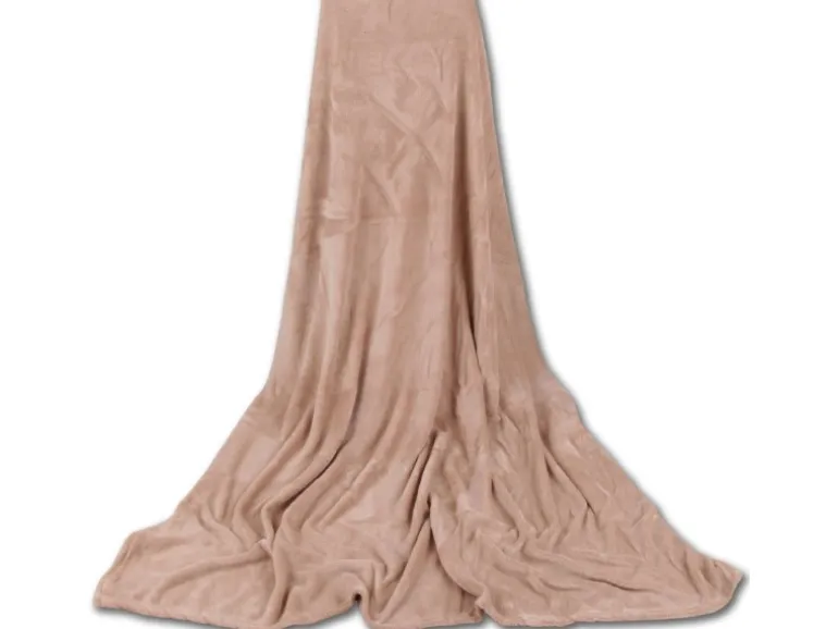 Bestgoodies Mikrofaser Decke Beige 220 x 240 cm