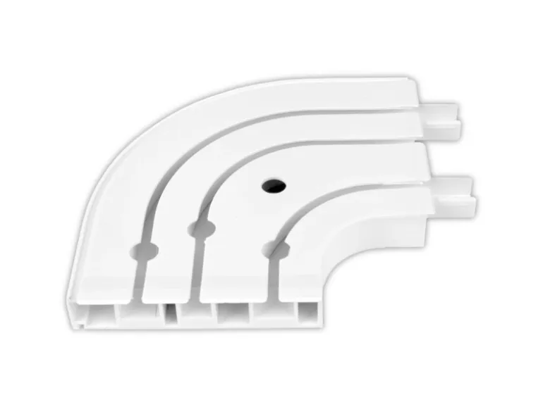Bestlivings 180 cm Innenlaufschiene 3 Läufig & 2er Set Rundbogen / 2 x 90 cm