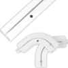 Bestlivings 120 cm Innenlaufschiene 1 Läufig & 2er Set Rundbogen