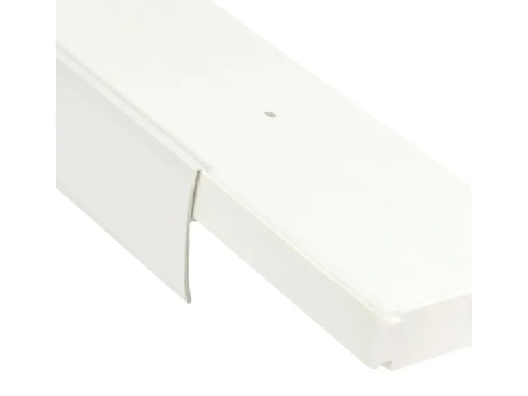 Bestlivings 300 cm Vorhangschiene mit Blende 1 Lauf Weiß / 1 x 120 cm & 2 x 90 cm