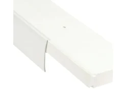 Bestlivings 360 cm Vorhangschiene mit Blende 2 Lauf Weiß / 3 x 120 cm