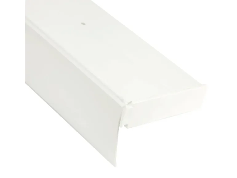 Bestlivings 120 cm Vorhangschiene mit Blende 2 Lauf Weiß