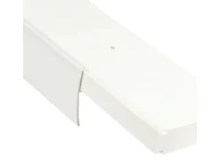 Bestlivings 120 cm Vorhangschiene mit Blende 2 Lauf Weiß