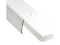 Bestlivings 240 cm Vorhangschiene mit Blende 2 Lauf Grau / 2 x 120 cm