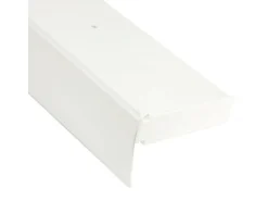 Bestlivings 120 cm Vorhangschiene mit Blende 1 Lauf Weiß