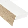 Bestlivings 180 cm Vorhangschiene mit Blende 2 Lauf Sonoma / 2 x 90 cm