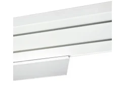 Bestlivings 240 cm Vorhangschiene mit Blende 1 Lauf Grau / 2 x 120 cm
