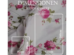 Bestlivings Bettwäsche Mikrofaser 80 x 80 cm & 135 x 200 cm Ranke